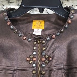 Ruby Road Faux Leather Jacket